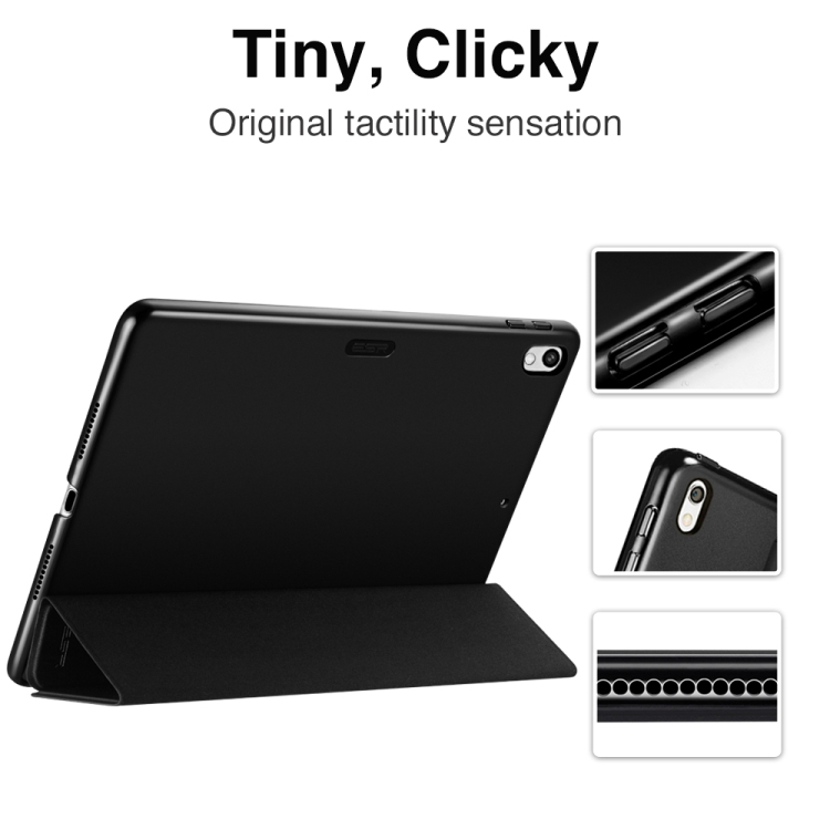  iPad Pro 10.5 tuumaa nahkakotelo, lepo- / herätystoiminto (musta)