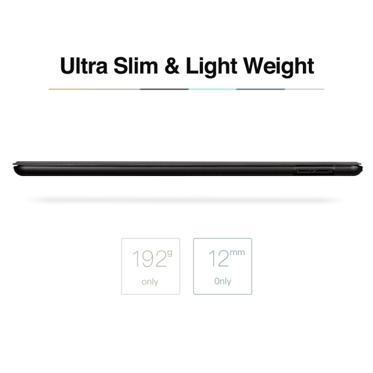  iPad Pro 10.5 tuumaa nahkakotelo, lepo- / herätystoiminto (musta)