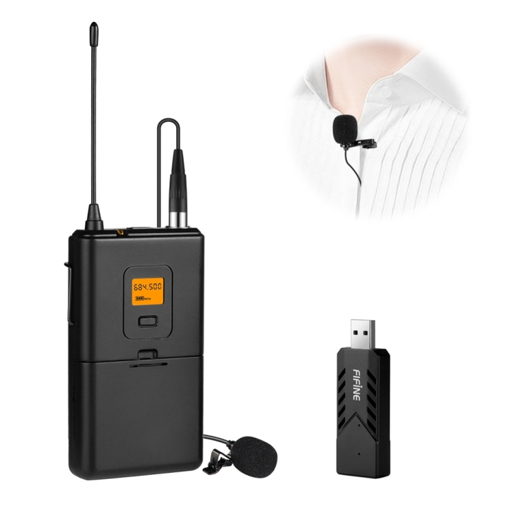 Wireless lavalier microphone for smartphones