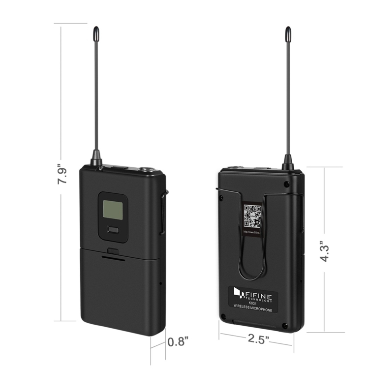 Wireless lavalier microphone for smartphones