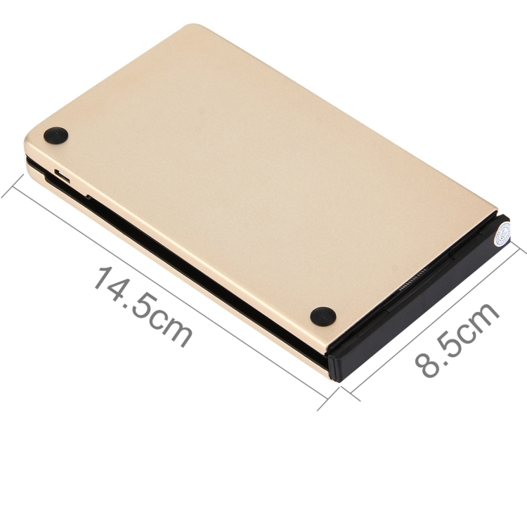 Universal langaton Bluetooth taitettava näppäimistö (kulta)