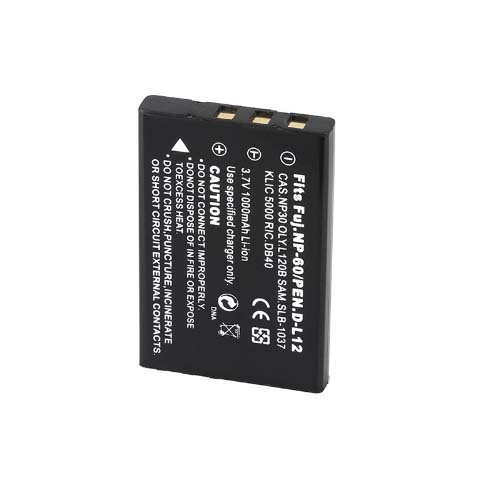 Fuji NP-60 yhteensopiva akku, 1000 mAh