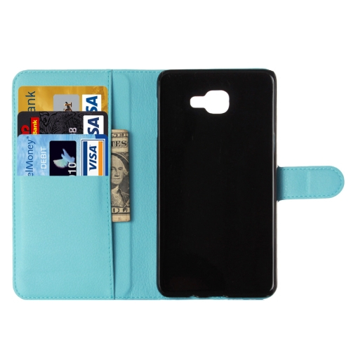 Nahkainen lompakko/ suoja Samsung Galaxy A3 (2016), sininen