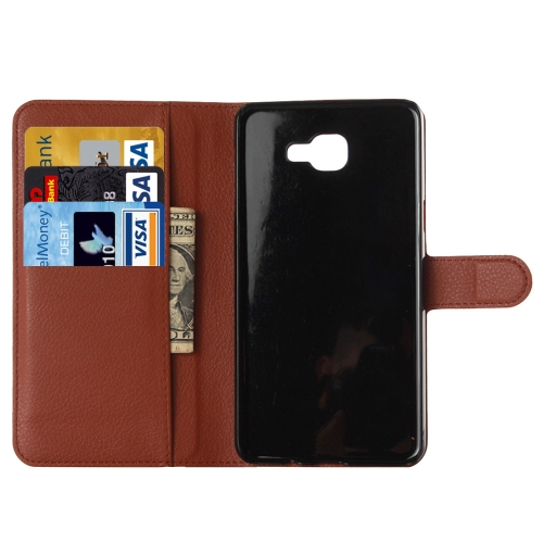 Nahkainen lompakko/ suoja Samsung Galaxy A3 (2016), ruskea