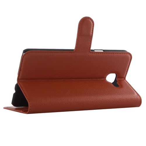 Nahkainen lompakko/ suoja Samsung Galaxy A3 (2016), ruskea