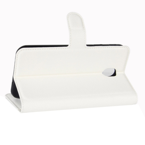 Samsung Galaxy J7 (2017) nahkainen suojakotelo (valkoinen)