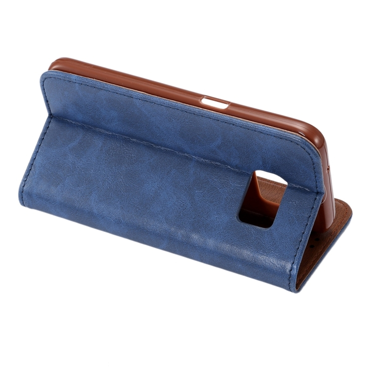 Nahkainen suojakotelo Samsung Galaxy S7, sininen