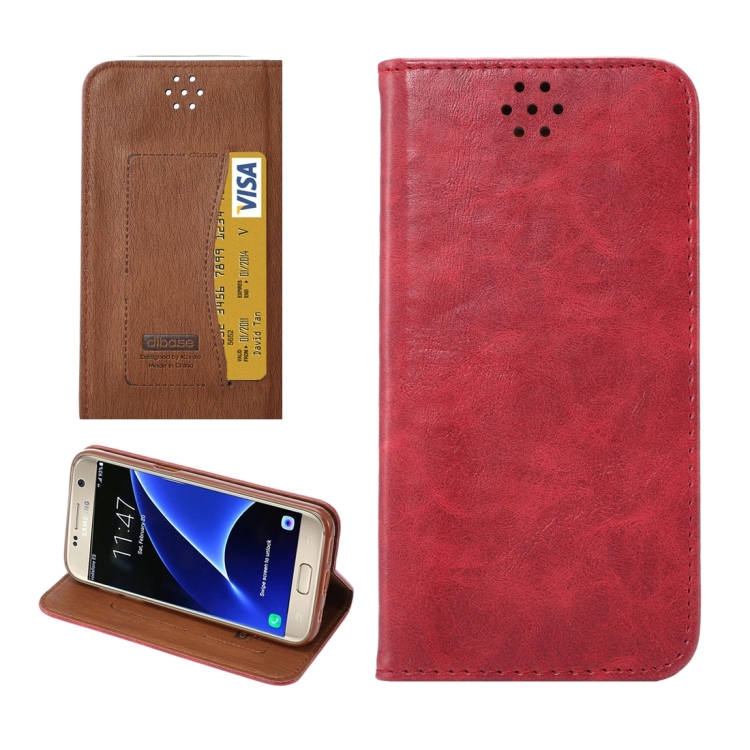 Nahkainen suojakotelo Samsung Galaxy S7, punainen