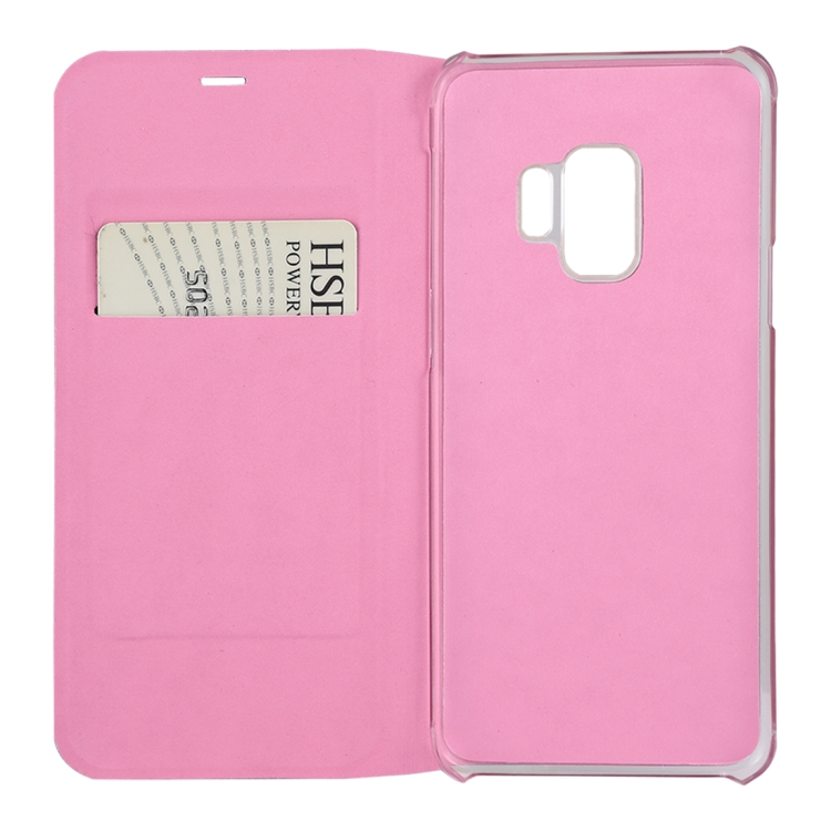 Samsung Galaxy S9 nahkakotelo (vaaleanpunainen)