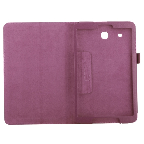 Samsung Galaxy Tab E 9.6 tuumaa - Nahkainen suojakotelo,  violetti