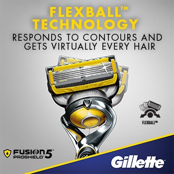 Gillette Fusion ProShield FlexBall partahöylä ja 4 kpl vaihtoterät