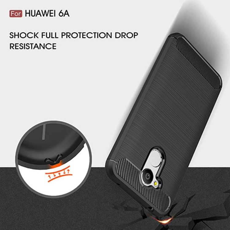 Huawei Honor 6A hiilikuitu suojakuori (musta)