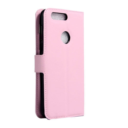 Nahkainen lompakko/suoja Honor 8, vaaleanpunainen
