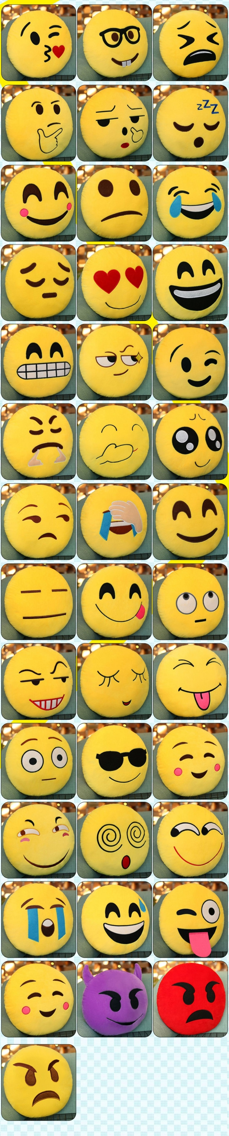 Ihastuneet kasvot Emoji-tyyny