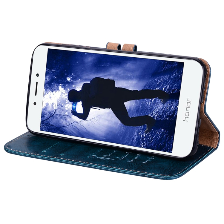 Huawei Honor 6A nahkakotelo (sininen)