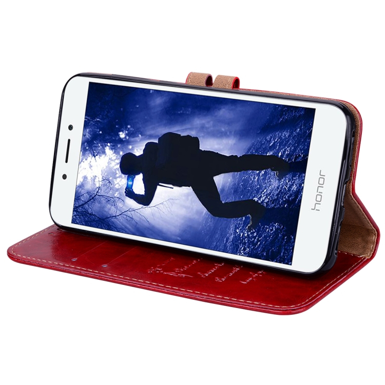 Huawei Honor 6A nahkakotelo (punainen)