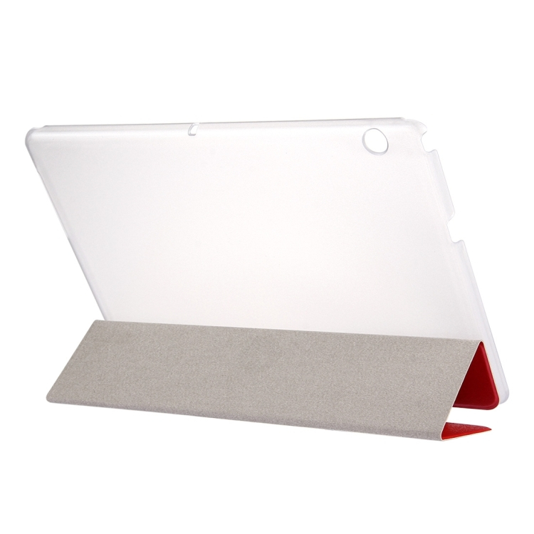 Huawei MediaPad T3 10 silkki tekstuurinen suojakotelo (punainen)