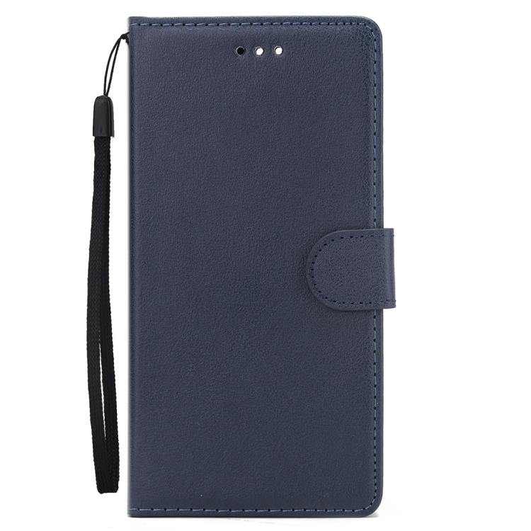 Huawei P Smart nahkainen suojakotelo (Tummansininen)