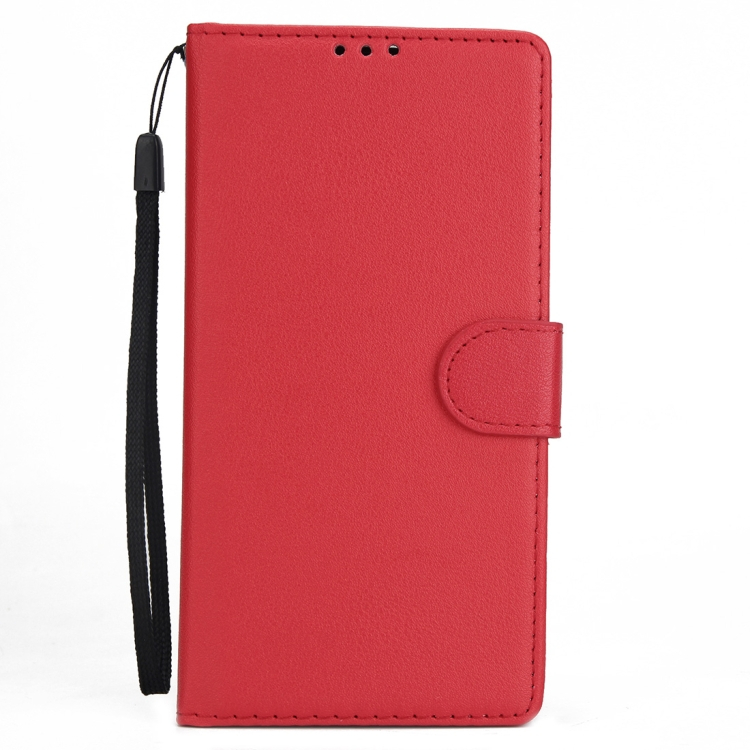 Huawei P Smart nahkainen suojakotelo (punainen)