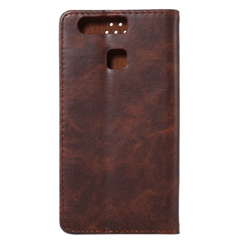 Huawei P9 suojakotelo korttipaikoilla (ruskea)