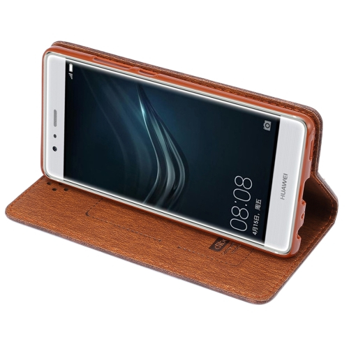 Huawei P9 suojakotelo korttipaikoilla (ruskea)