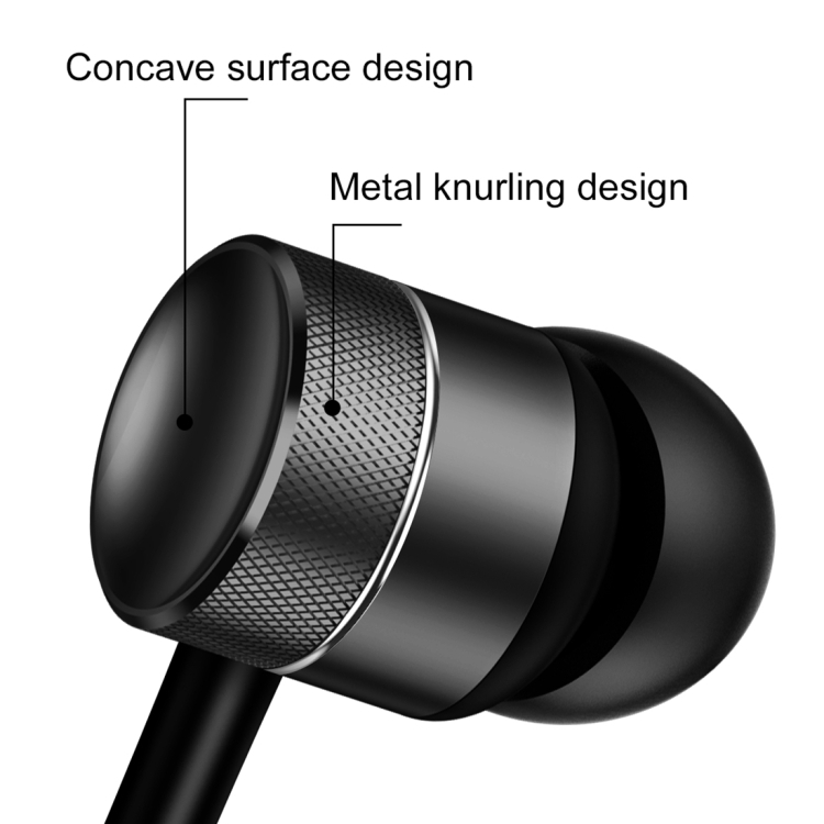 In-Ear stereo nappikuulokkeet, musta