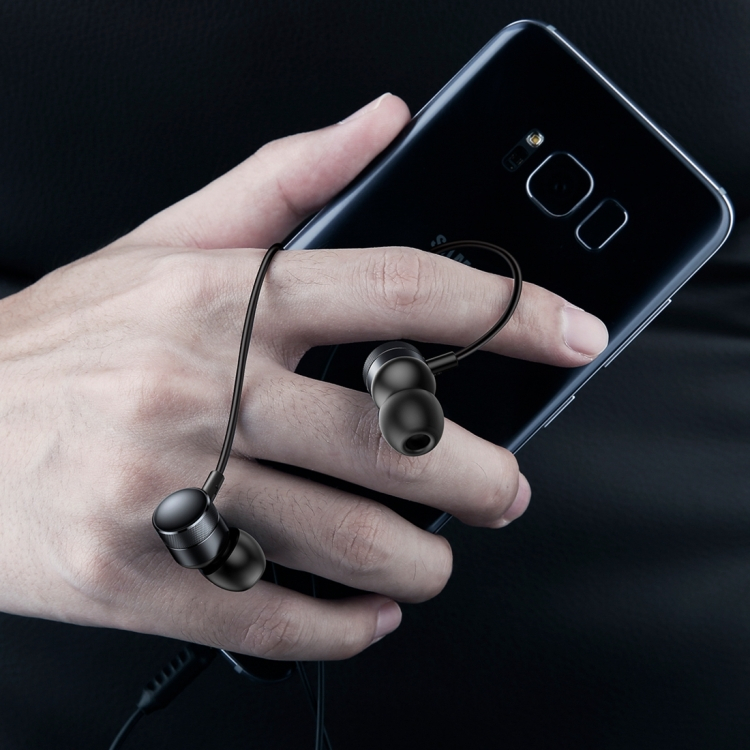 In-Ear stereo nappikuulokkeet, musta