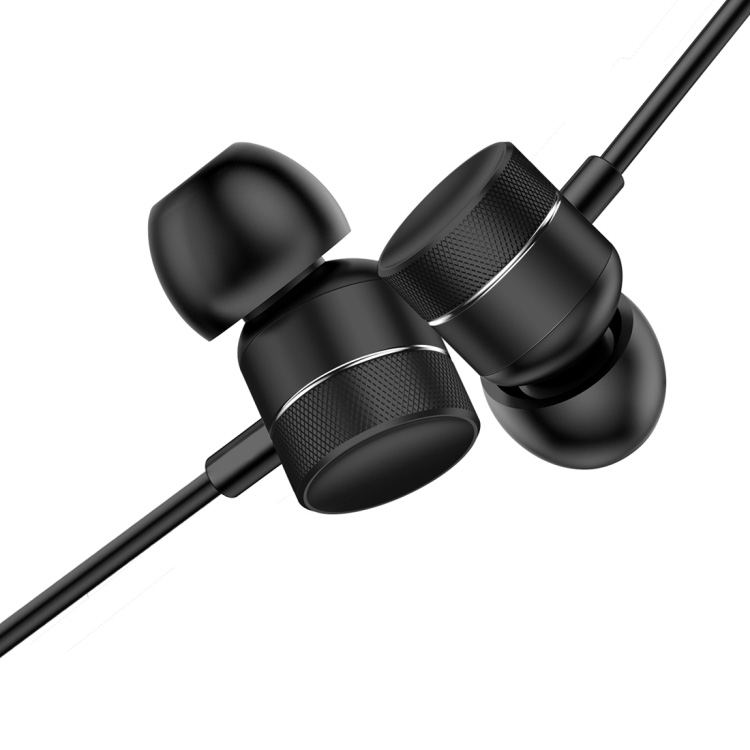 In-Ear stereo nappikuulokkeet, musta