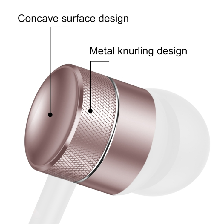 In-Ear stereo nappikuulokkeet, valkoinen/ ruusukulta