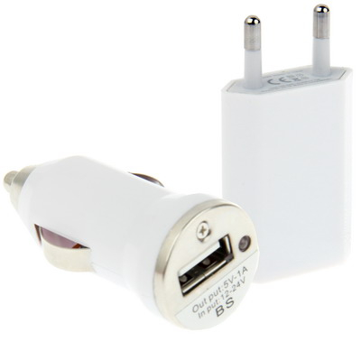 3 in 1 iPhone 3 / 4 Laturisarja autoon ja kotiin