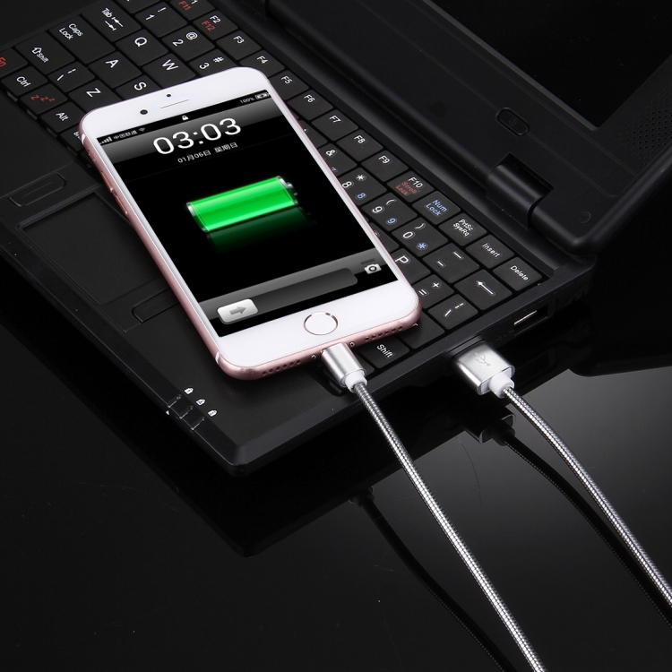 Lightning latauskaapeli, 1m, hopea