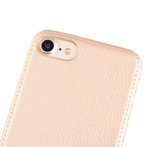 IPhone 7 / iPhone 8 suojakuori, tekonahka, kulta
