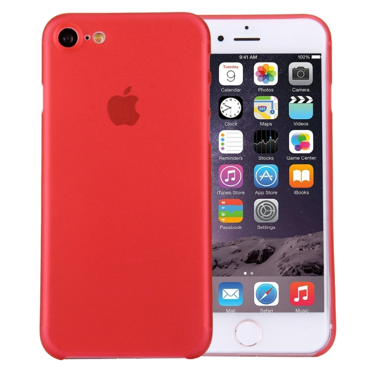 iPhone 7 / iPhone 8 ultra-slim suojakuori, punainen