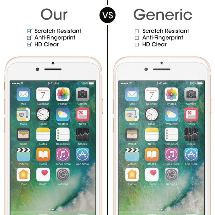 iPhone 8 plus / iPhone 7 plus tempered glass screen protector