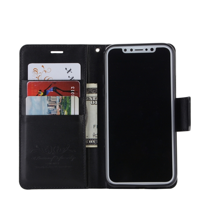 iPhone X lompakkokotelo (musta)