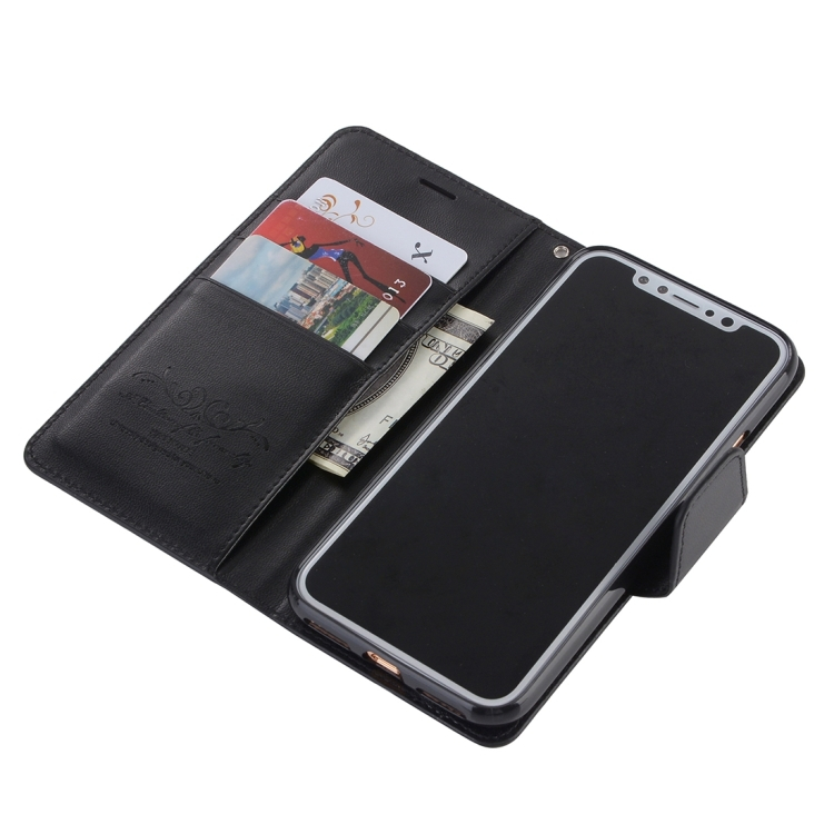 iPhone X lompakkokotelo (musta)