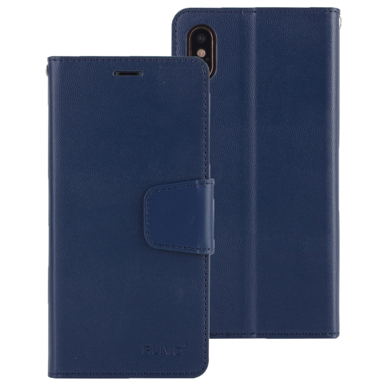 iPhone X lompakkokotelo (tummansininen)