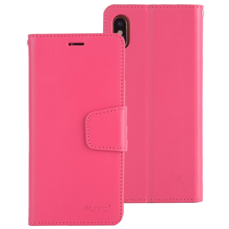 iPhone X lompakkokotelo (magenta)