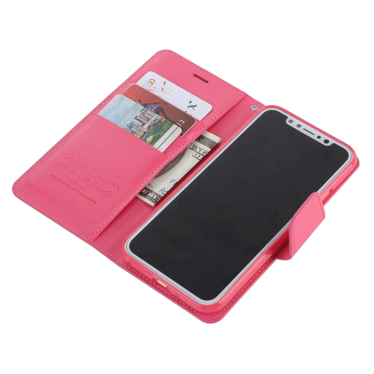 iPhone X lompakkokotelo (magenta)