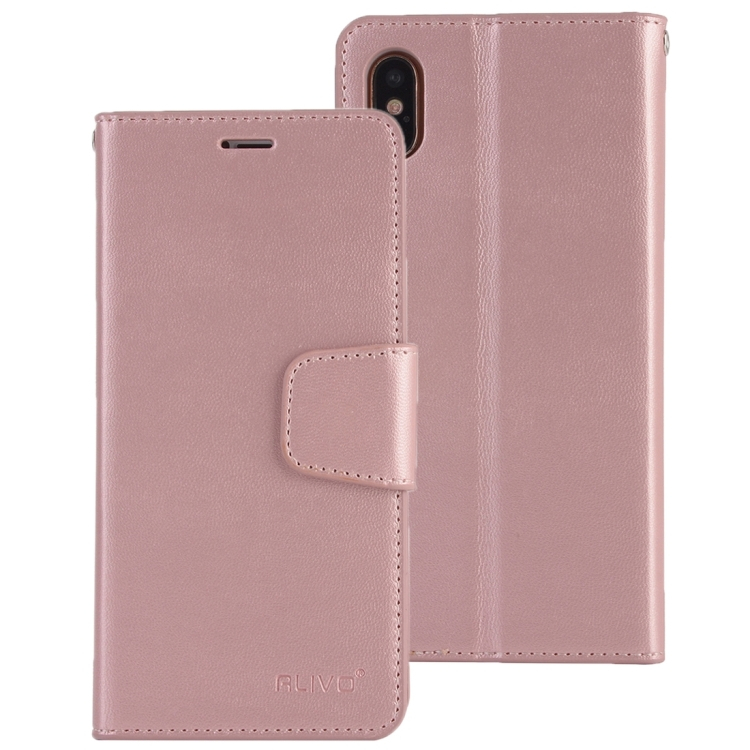 iPhone X lompakkokotelo (ruusukulta)