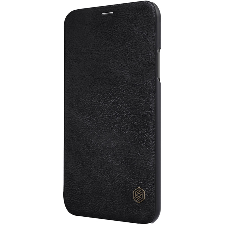 iPhone X nahkainen suojakotelo (musta)