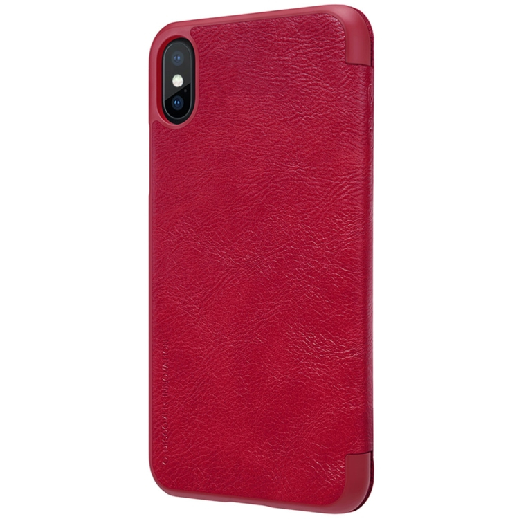 iPhone X nahkainen suojakotelo (punainen)