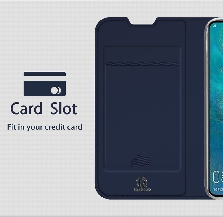 Huawei P30 nahkainen suojakotelo (sininen)