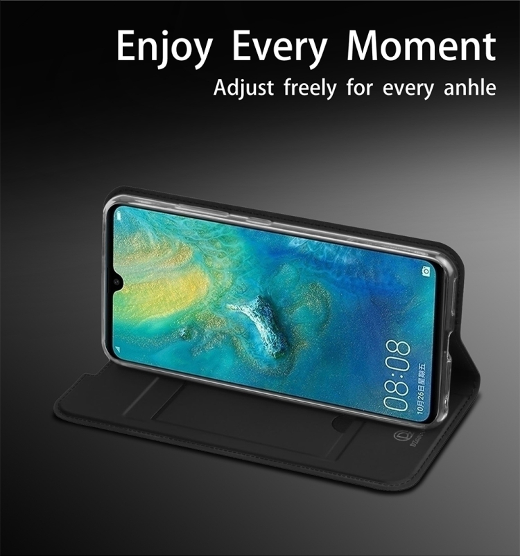Huawei P30 nahkainen suojakotelo (ruusukulta)