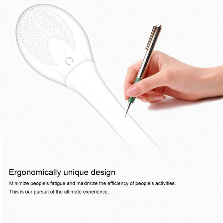 USB silikoni kylpyharja pitkällä kahvalla (Sininen)