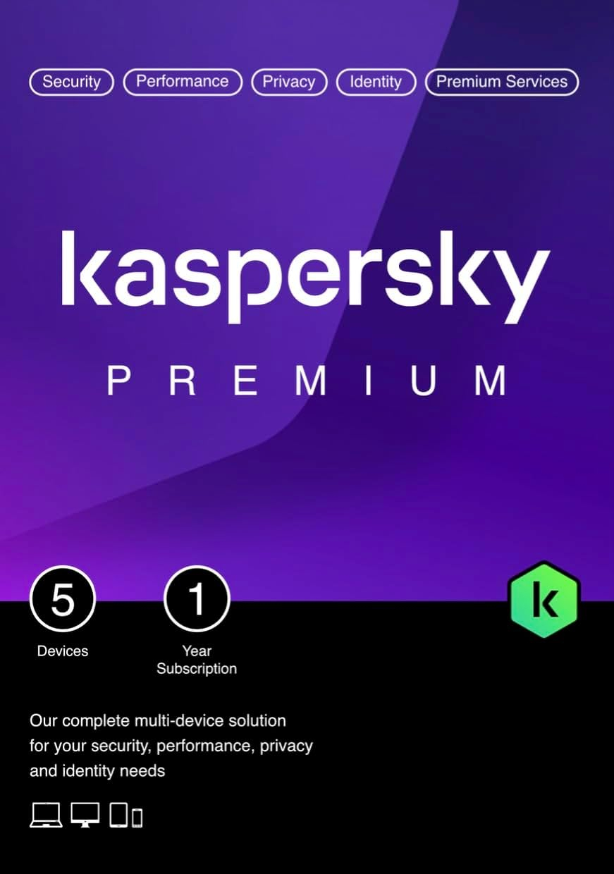 Kaspersky Premium Total Security 5 laitetta / 1 vuosi