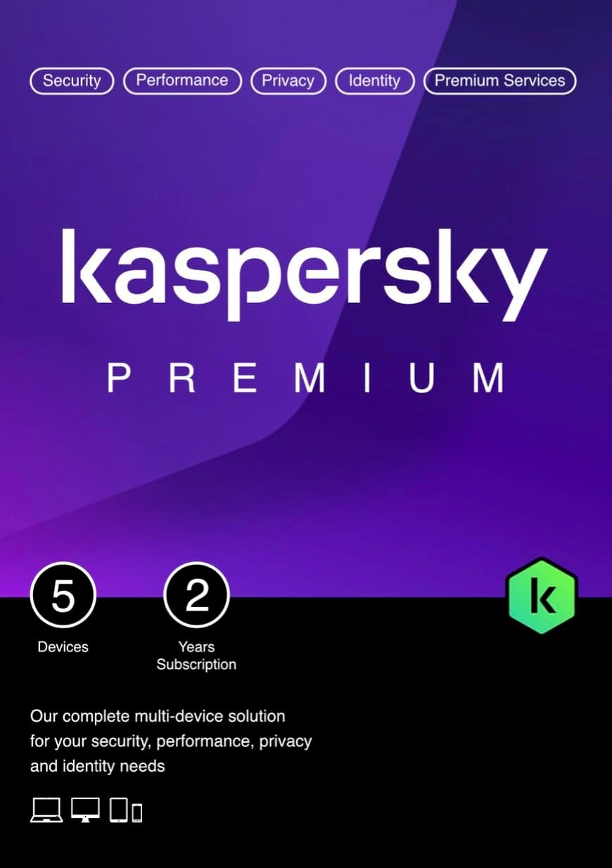 Kaspersky Premium Total Security 5 laitetta / 2 vuotta