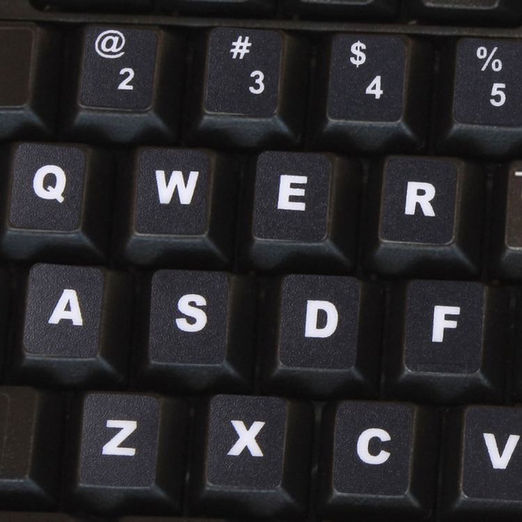 Näppäimistön kalvotarrat kannettavalle tietokoneelle (Musta)