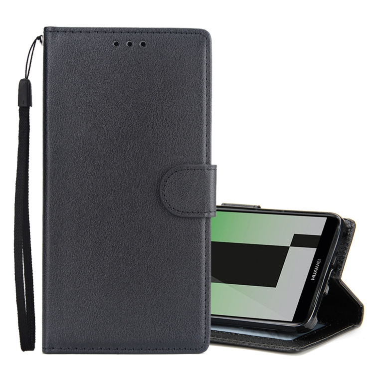 Huawei Mate 10 Lite nahkainen suojakotelo korttipaikoilla (Musta)