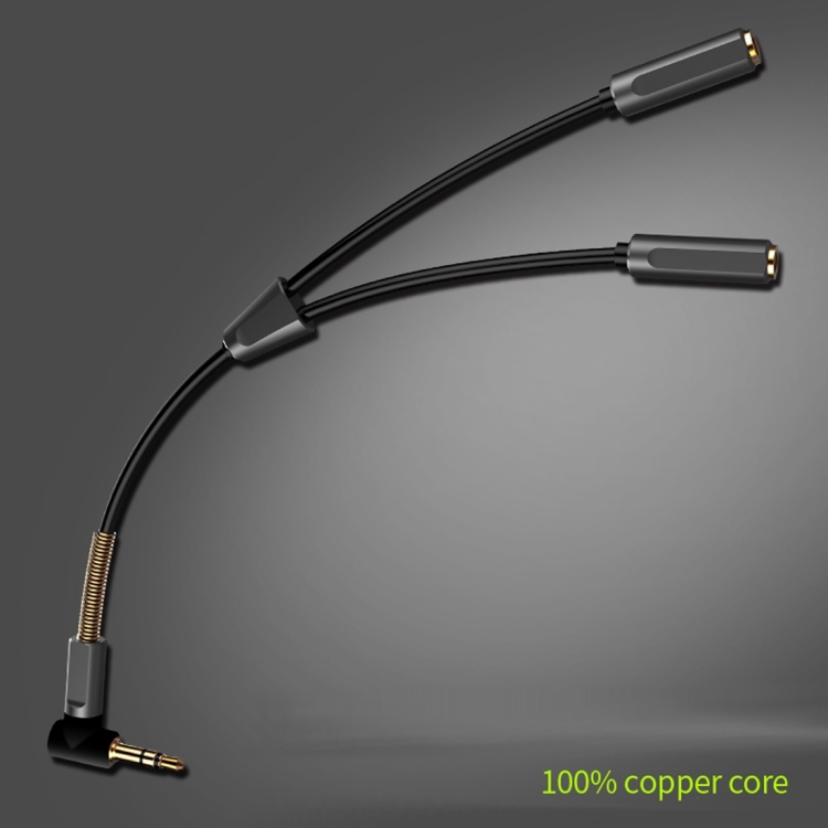 3,5mm uros - 2 x 3,5mm naaras ‐kuulokejakaja